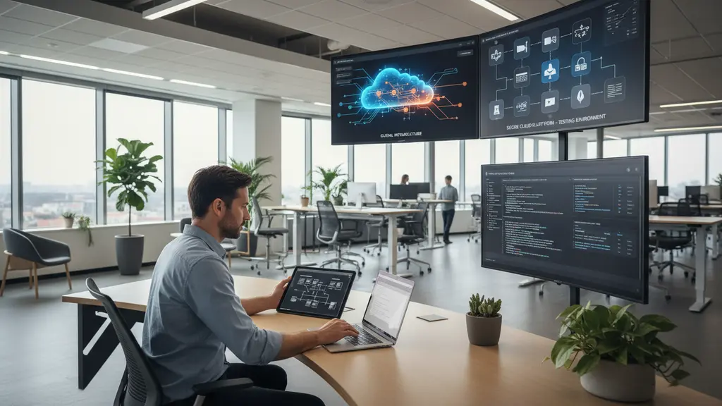What Is the End-to-End Workflow for Setting Up a GCP Testing Environment?