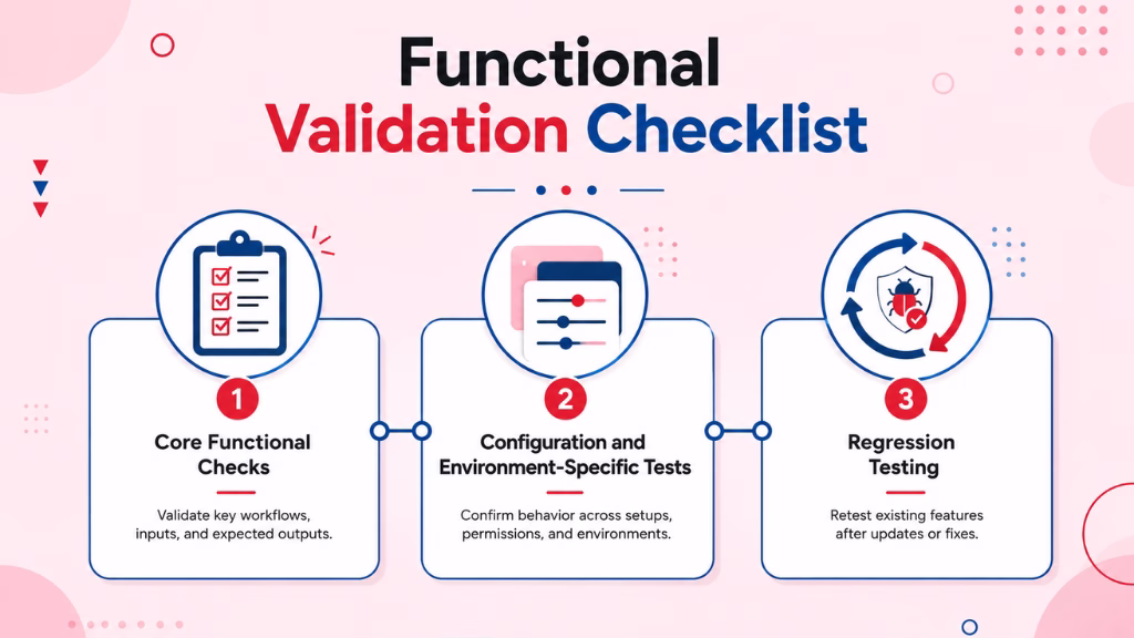 Functional Validation Checklist