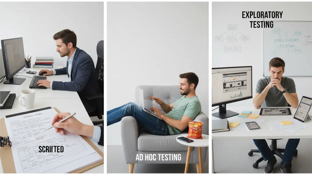 How Does Exploratory Testing Compare to Scripted and Ad Hoc Approaches?
